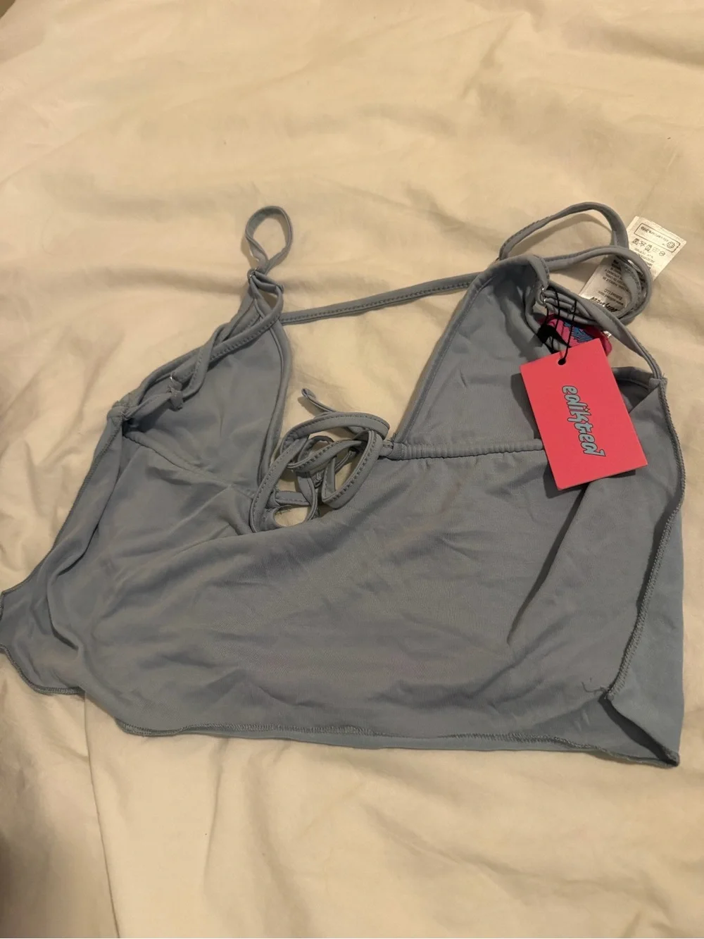 Edikted - Rylee Tie Front Open Back Top - Picture 3 of 5